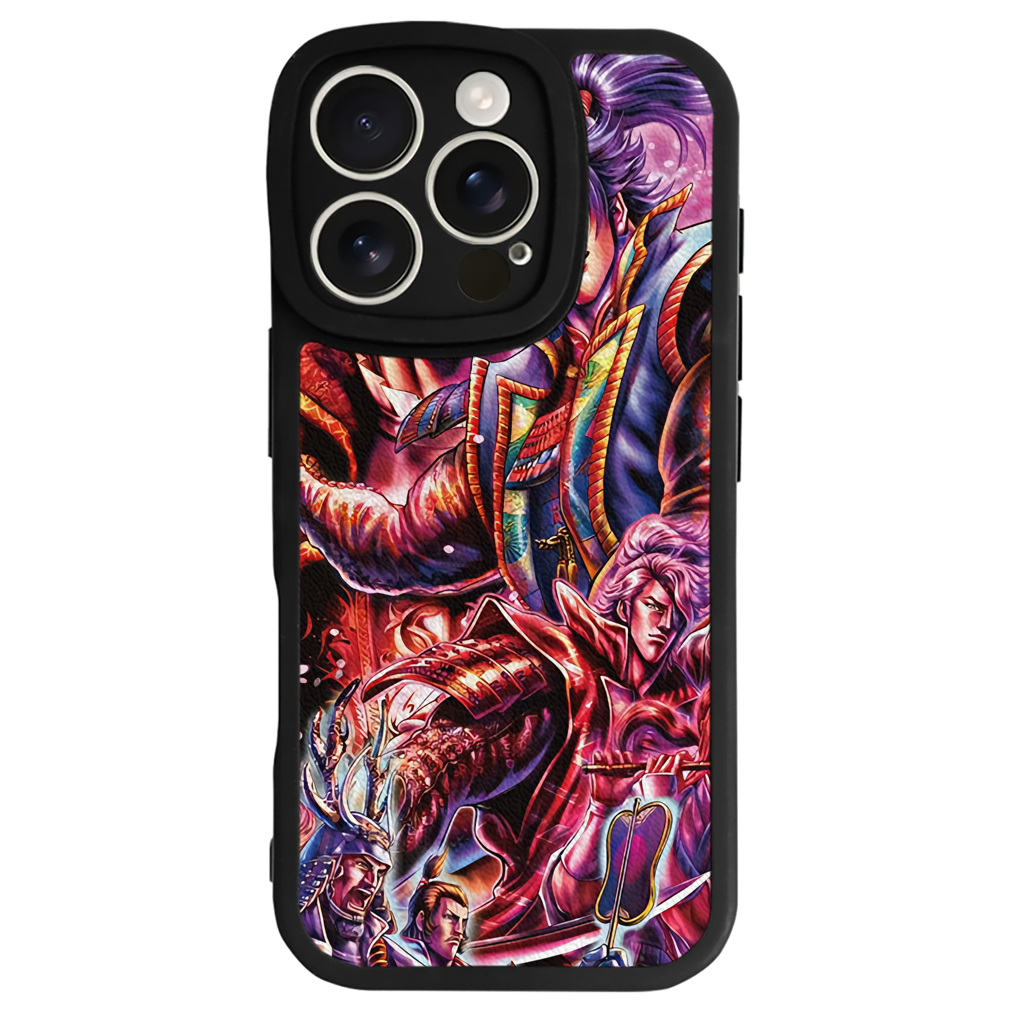 （画像用） 北斗の拳 Fist of the North Star 【iPhone 16シリーズ対応】シリコンスマホケース（レザー調） 材質：シリコン